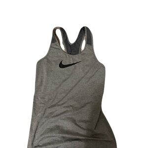Women's Small Charcoal Gray Nike Dri Fit Tank